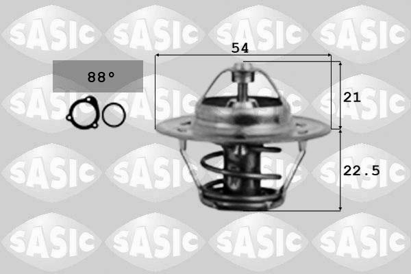 Sasic 9000391 - Coolant thermostat / housing autospares.lv