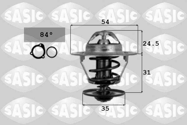Sasic 9000393 - Coolant thermostat / housing autospares.lv