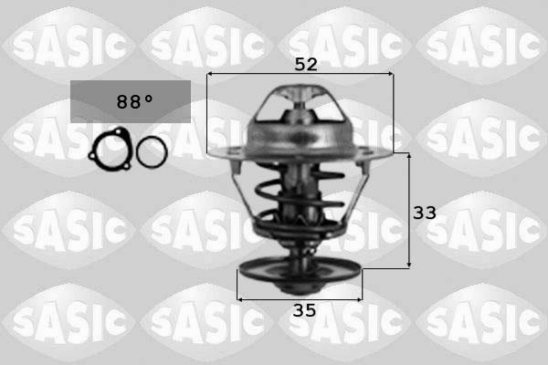 Sasic 9000347 - Coolant thermostat / housing autospares.lv