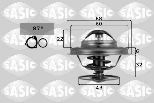 Sasic 9000367 - Coolant thermostat / housing autospares.lv