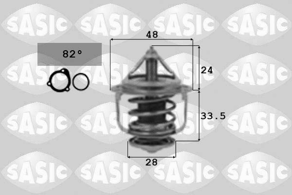 Sasic 9000317 - Coolant thermostat / housing autospares.lv