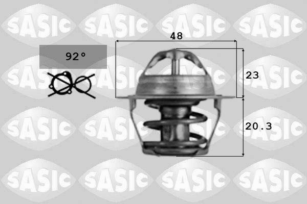 Sasic 9000389 - Coolant thermostat / housing autospares.lv