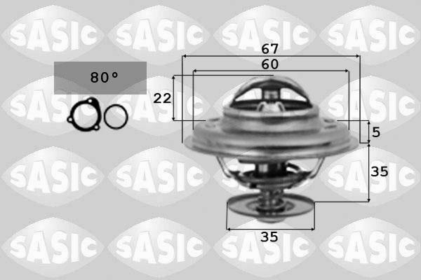 Sasic 9000337 - Coolant thermostat / housing autospares.lv