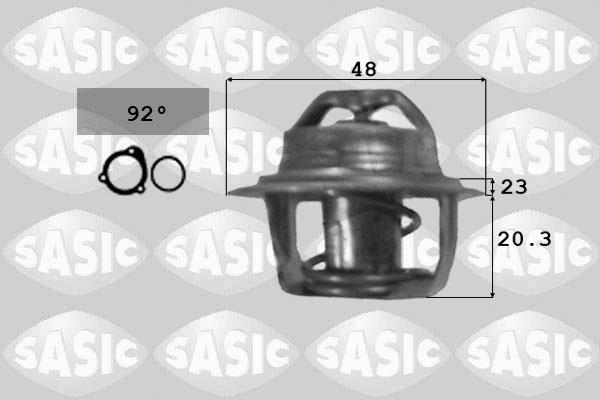 Sasic 9000295 - Coolant thermostat / housing autospares.lv