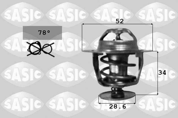 Sasic 9000237 - Coolant thermostat / housing autospares.lv