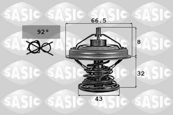 Sasic 9000701 - Coolant thermostat / housing autospares.lv