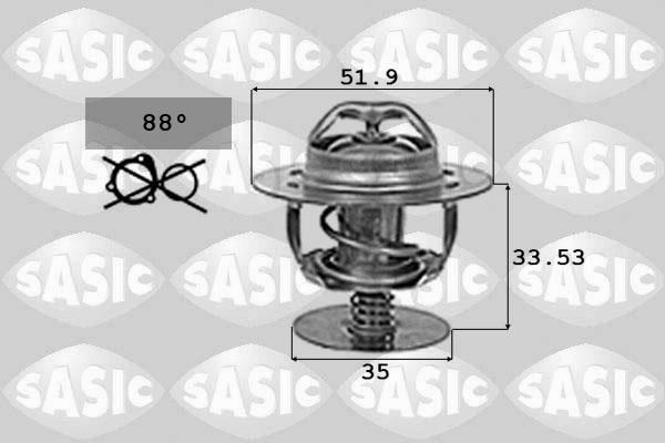 Sasic 9000719 - Coolant thermostat / housing autospares.lv