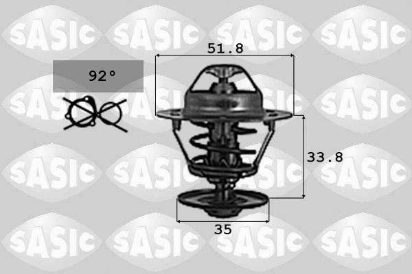 Sasic 9000713 - Coolant thermostat / housing autospares.lv