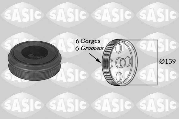 Sasic 9001803 - Belt Pulley, crankshaft autospares.lv