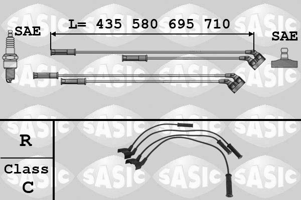 Sasic 9284002 - Ignition Cable Kit autospares.lv