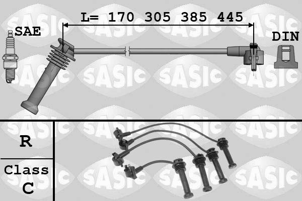 Sasic 9286054 - Ignition Cable Kit autospares.lv