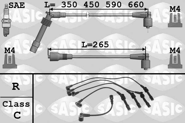 Sasic 9286004 - Ignition Cable Kit autospares.lv