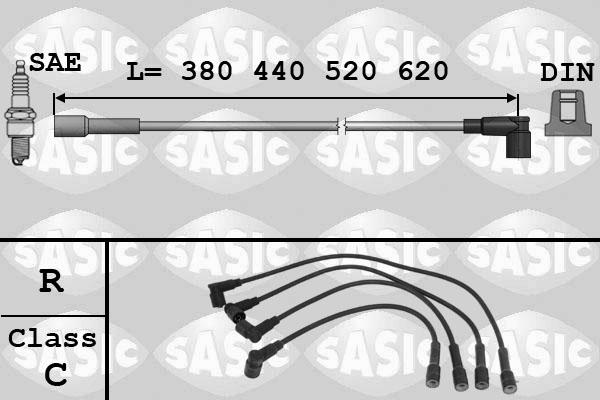 Sasic 9286005 - Ignition Cable Kit autospares.lv
