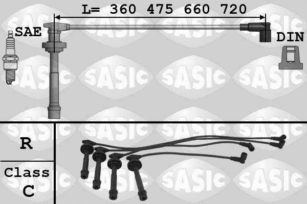 Sasic 9286015 - Ignition Cable Kit autospares.lv