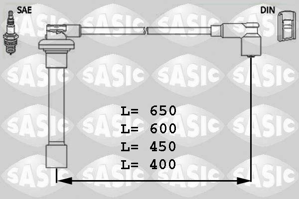 Sasic 9286010 - Ignition Cable Kit autospares.lv