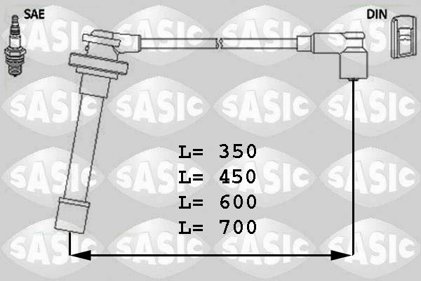 Sasic 9286011 - Ignition Cable Kit autospares.lv