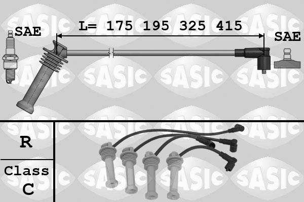 Sasic 9286031 - Ignition Cable Kit autospares.lv