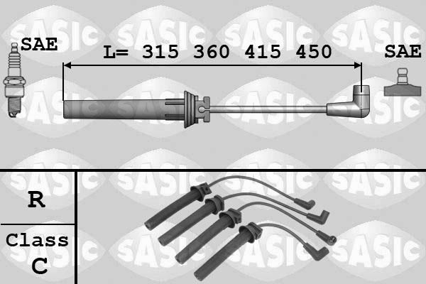 Sasic 9286029 - Ignition Cable Kit autospares.lv