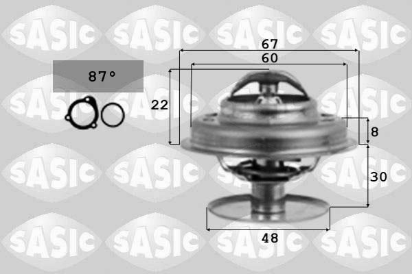 Sasic 4000356 - Coolant thermostat / housing autospares.lv