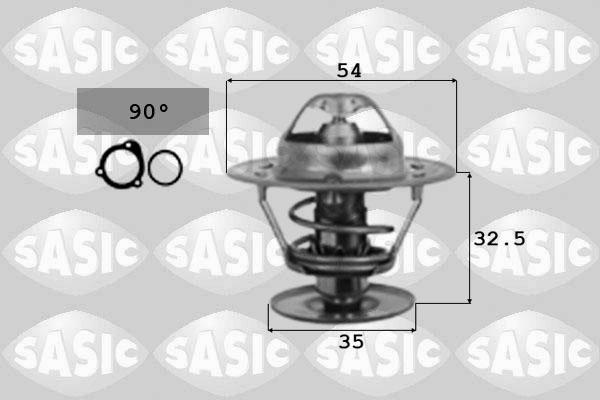 Sasic 4000374 - Coolant thermostat / housing autospares.lv