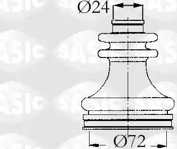 Sasic 4003449 - Bellow, drive shaft autospares.lv