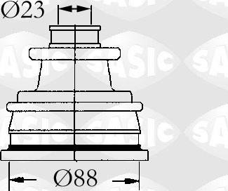 Sasic 4003429 - Bellow, drive shaft autospares.lv