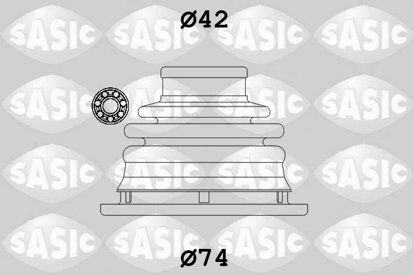 Sasic 4003470 - Bellow, drive shaft autospares.lv