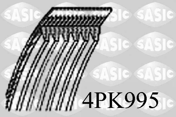 Sasic 4PK995 - V-Ribbed Belt autospares.lv