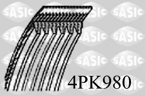 Sasic 4PK980 - V-Ribbed Belt autospares.lv