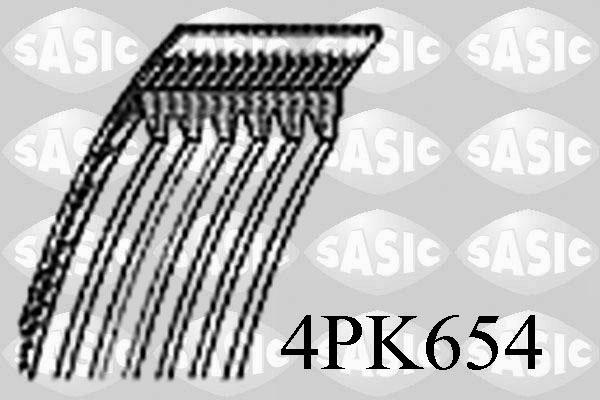 Sasic 4PK654 - V-Ribbed Belt autospares.lv