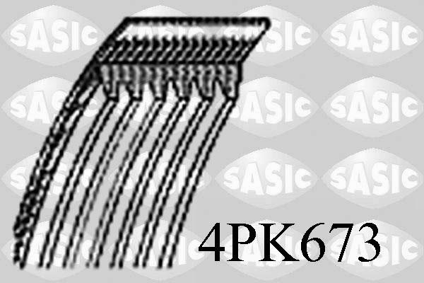 Sasic 4PK673 - V-Ribbed Belt autospares.lv