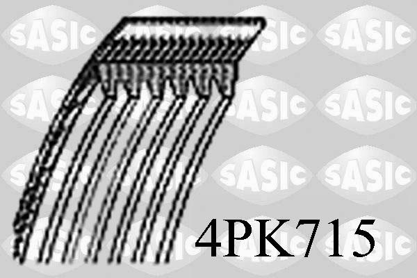 Sasic 4PK715 - V-Ribbed Belt autospares.lv