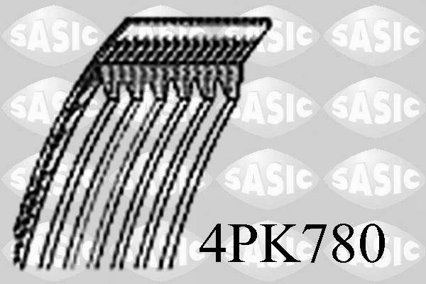 Sasic 4PK780 - V-Ribbed Belt autospares.lv