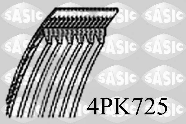 Sasic 4PK725 - V-Ribbed Belt autospares.lv