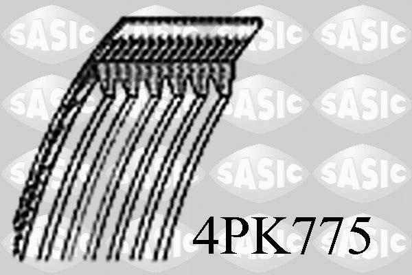 Sasic 4PK775 - V-Ribbed Belt autospares.lv