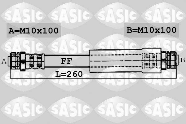 Sasic 6606009 - Brake Hose autospares.lv