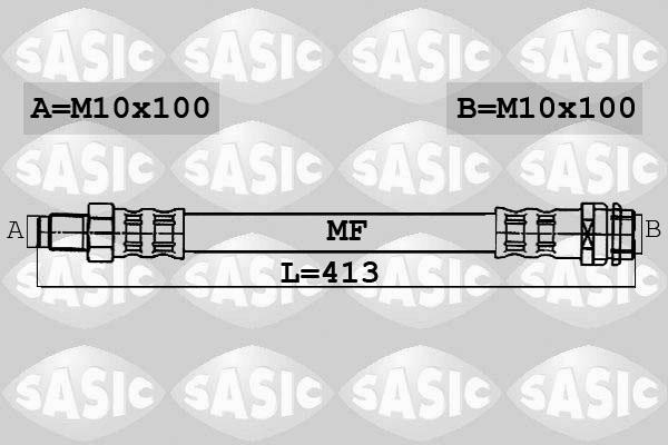 Sasic 6606007 - Brake Hose autospares.lv