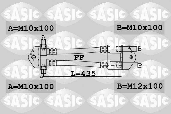 Sasic 6606199 - Brake Hose autospares.lv