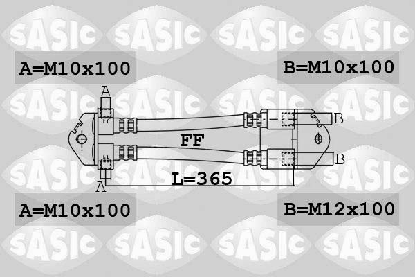 Sasic 6606194 - Brake Hose autospares.lv