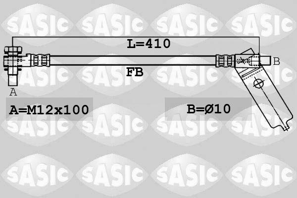 Sasic 6606197 - Brake Hose autospares.lv