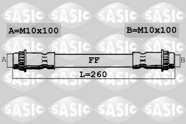 Sasic 6600011 - Brake Hose autospares.lv