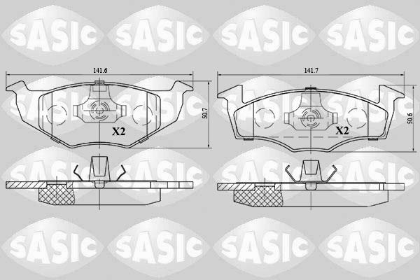 Sasic 6216028 - Brake Pad Set, disc brake autospares.lv