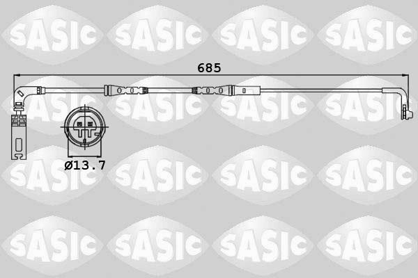 Sasic 6236009 - Warning Contact, brake pad wear autospares.lv