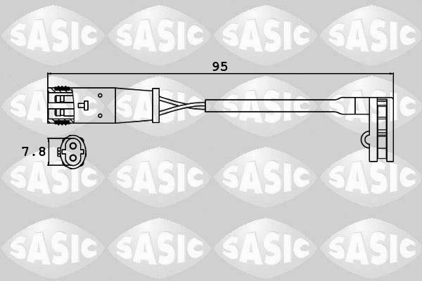 Sasic 6236008 - Warning Contact, brake pad wear autospares.lv