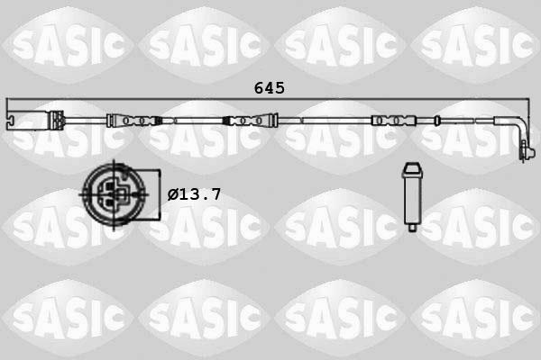 Sasic 6236003 - Warning Contact, brake pad wear autospares.lv