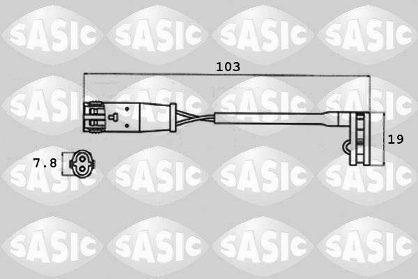 Sasic 6236007 - Warning Contact, brake pad wear autospares.lv