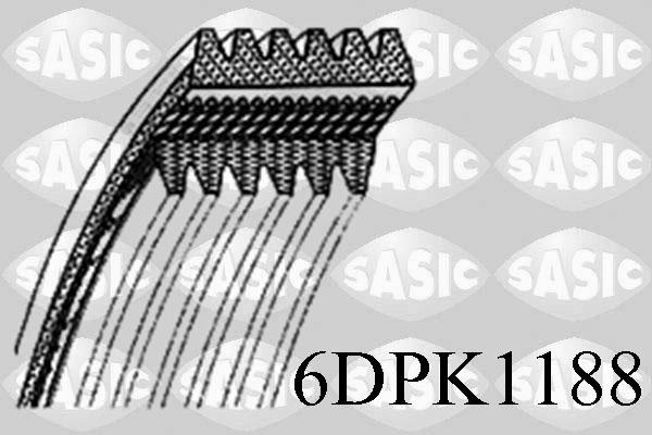 Sasic 6DPK1188 - V-Ribbed Belt autospares.lv