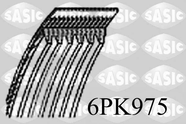 Sasic 6PK975 - V-Ribbed Belt autospares.lv