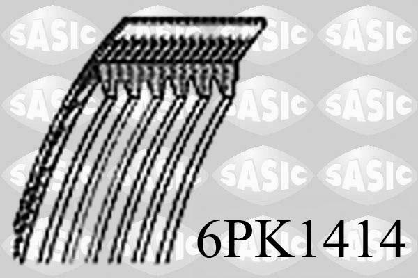 Sasic 6PK1414 - V-Ribbed Belt autospares.lv