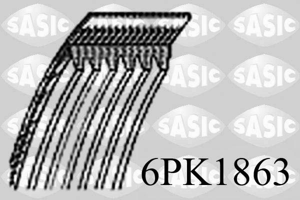 Sasic 6PK1863 - V-Ribbed Belt autospares.lv